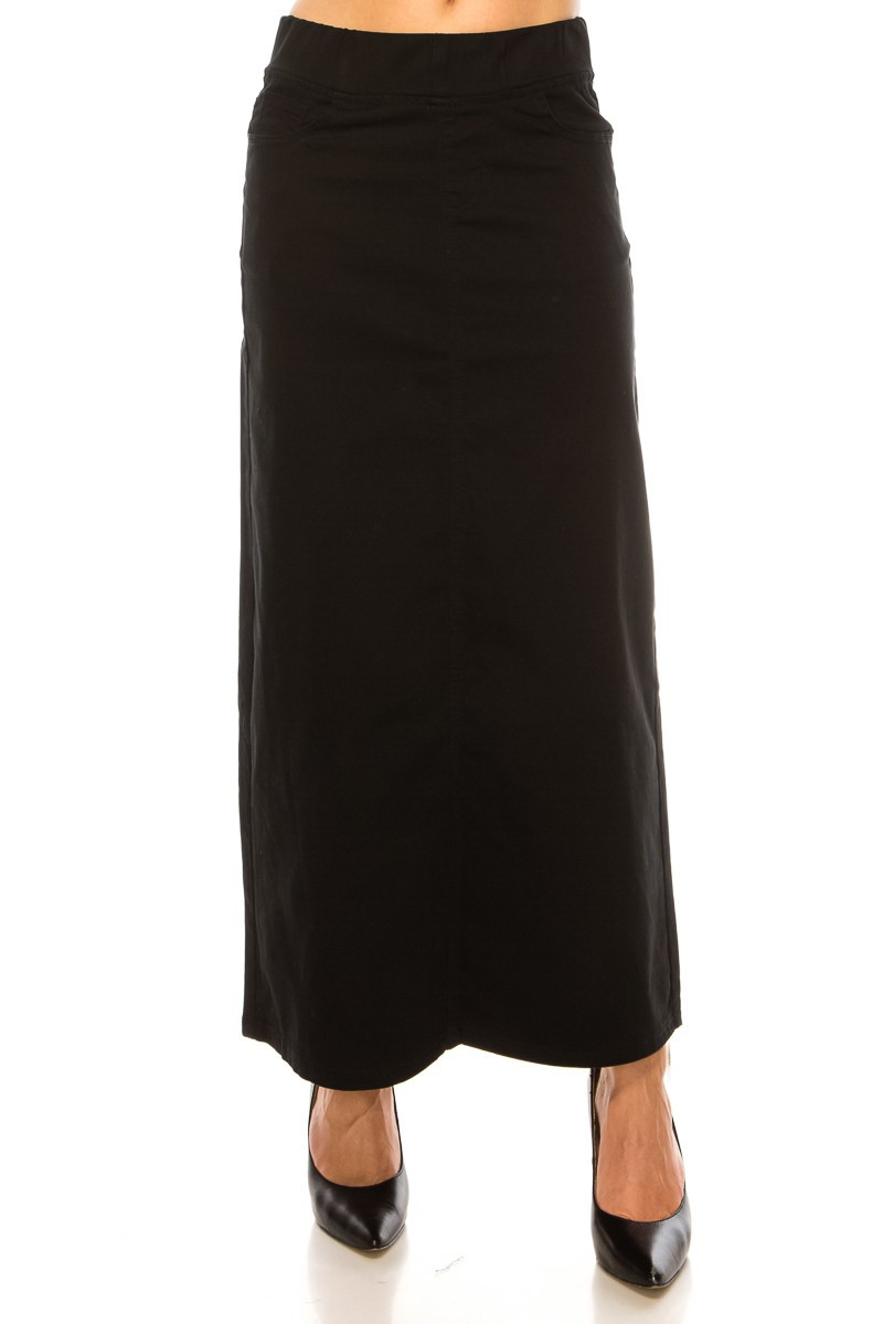 Denim Long Skirt