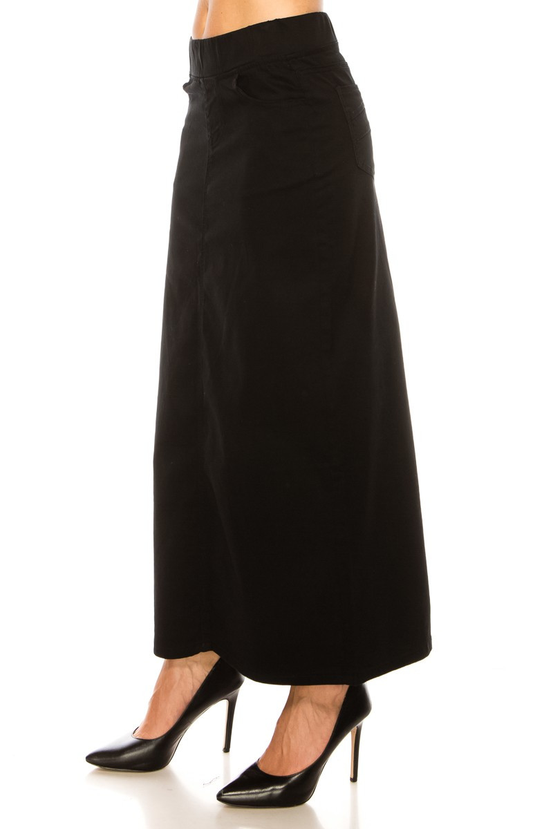 Denim Long Skirt