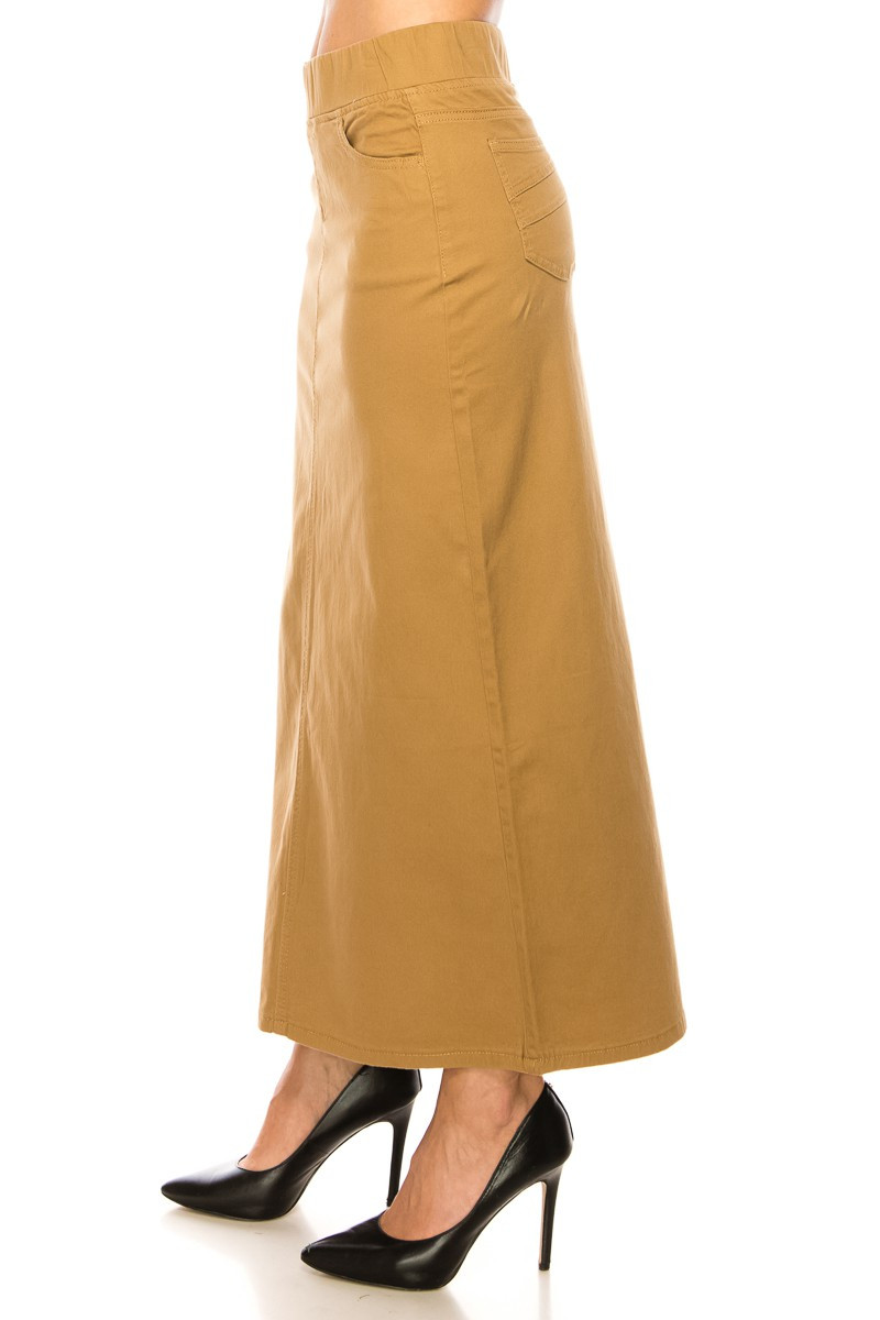Denim Long Skirt