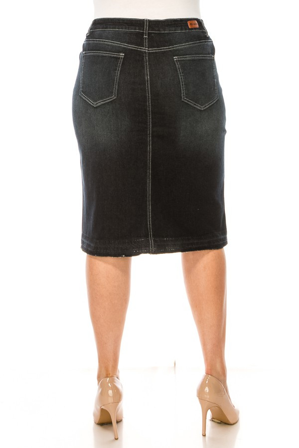 Denim Skirt Plus Size