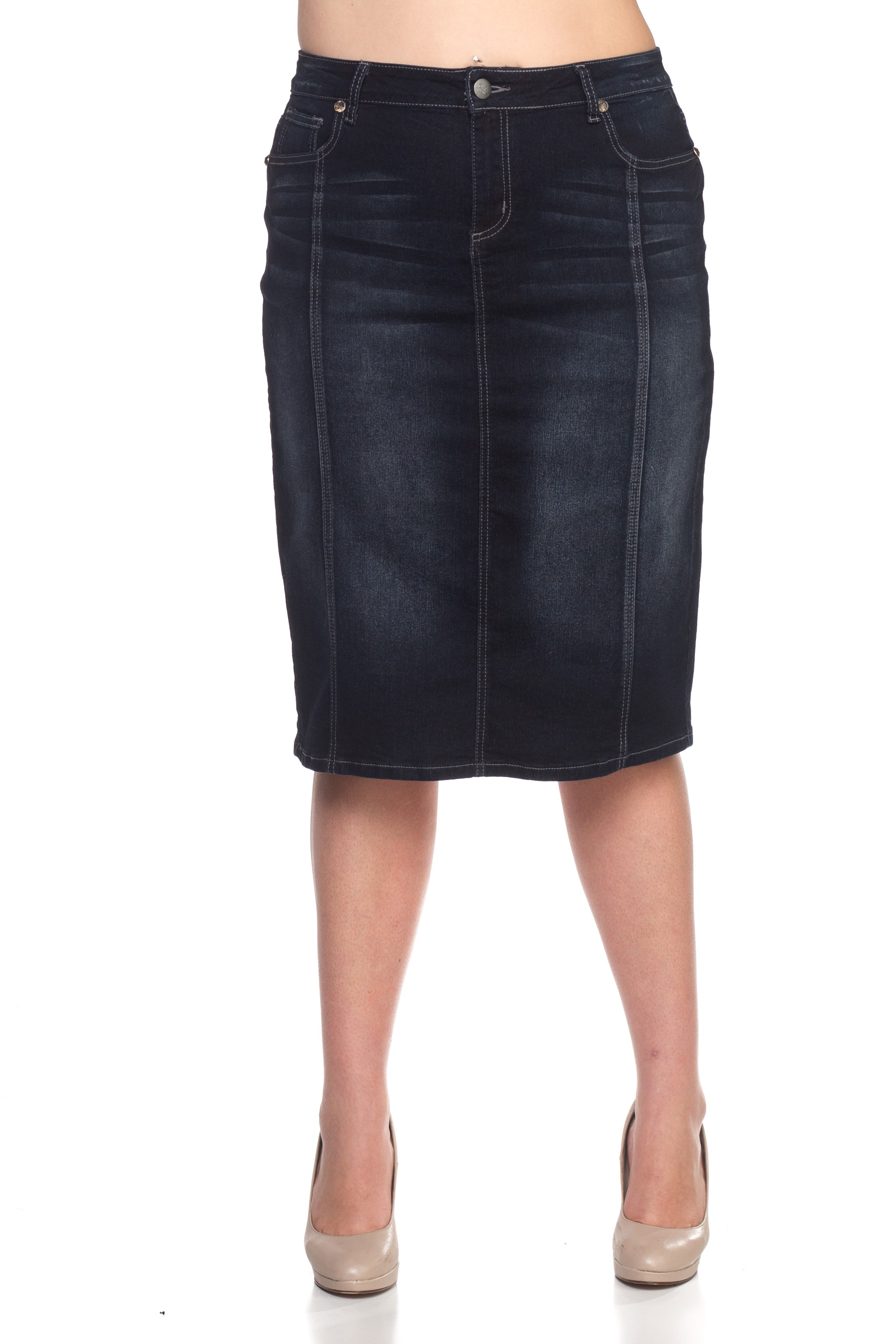 Denim Skirt Plus Size