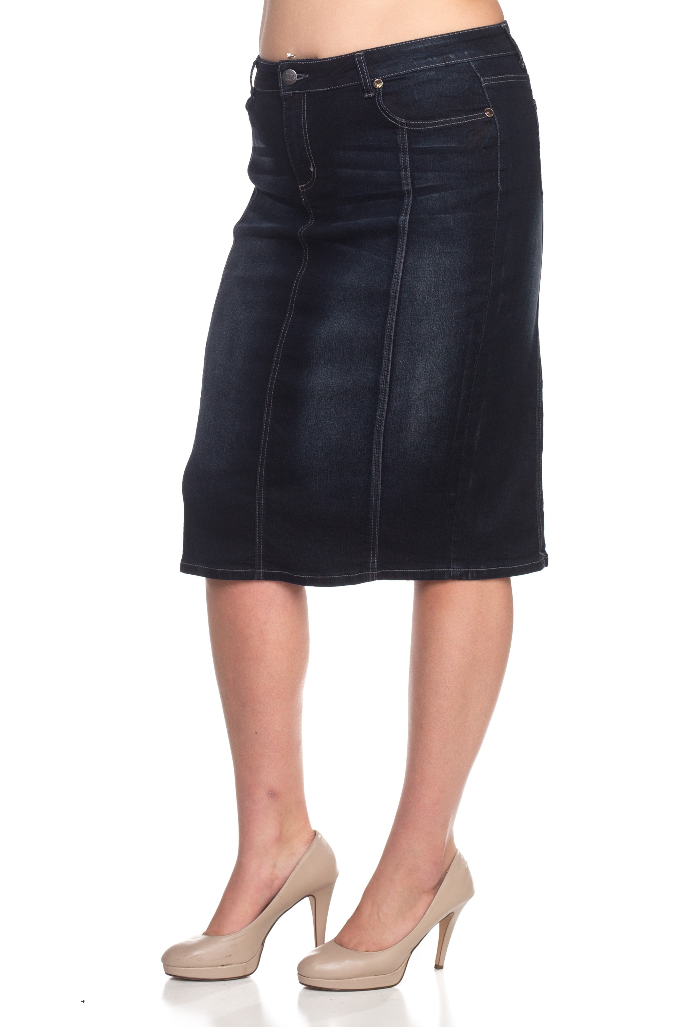 Denim Skirt Plus Size