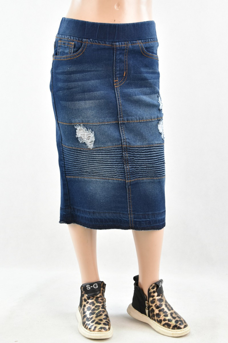 Girls Denim Skirt