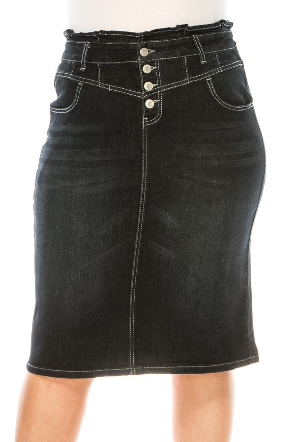 Denim Skirt Plus Size