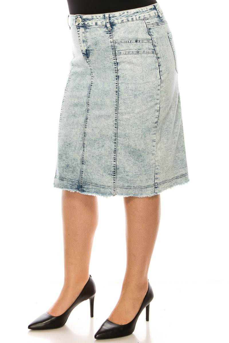 Denim Skirt Plus Size