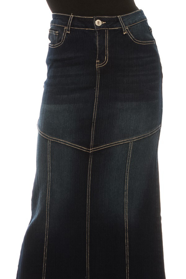 Denim Long Skirt
