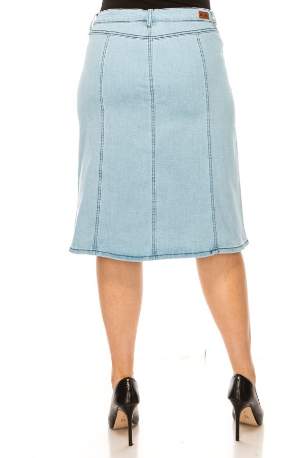 Denim Skirt Plus Size