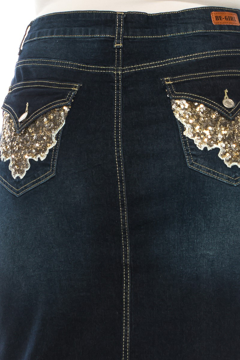 Denim Skirt Plus Size