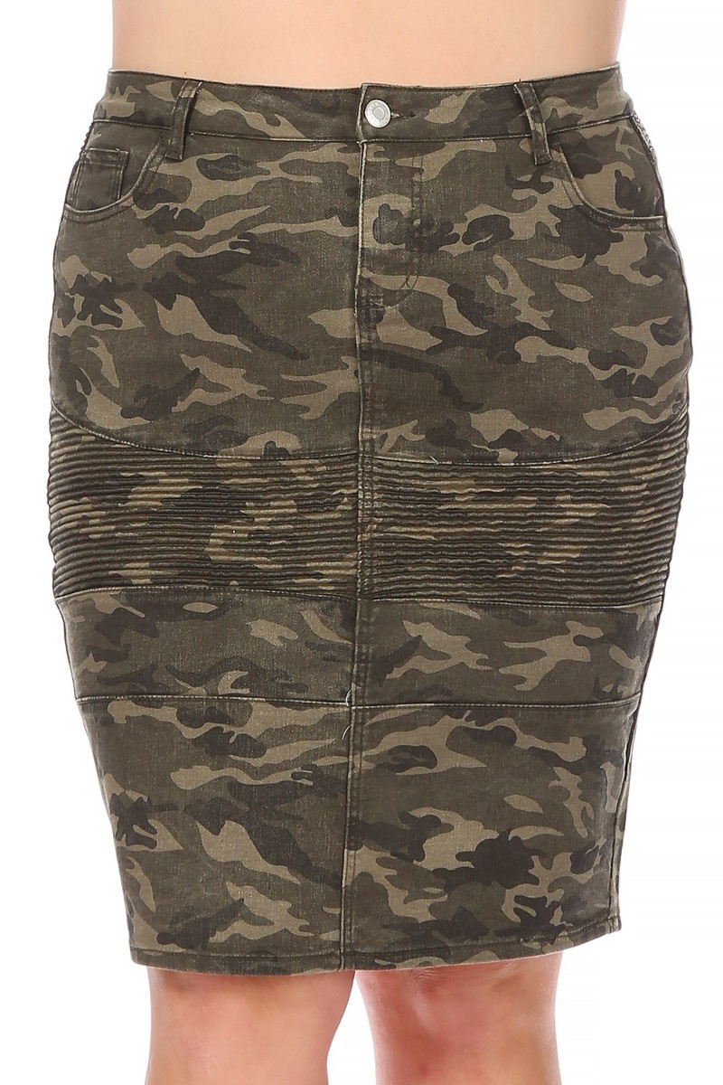 Denim Skirt Plus Size