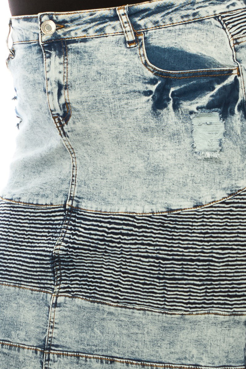 Denim Long Skirt Plus Size