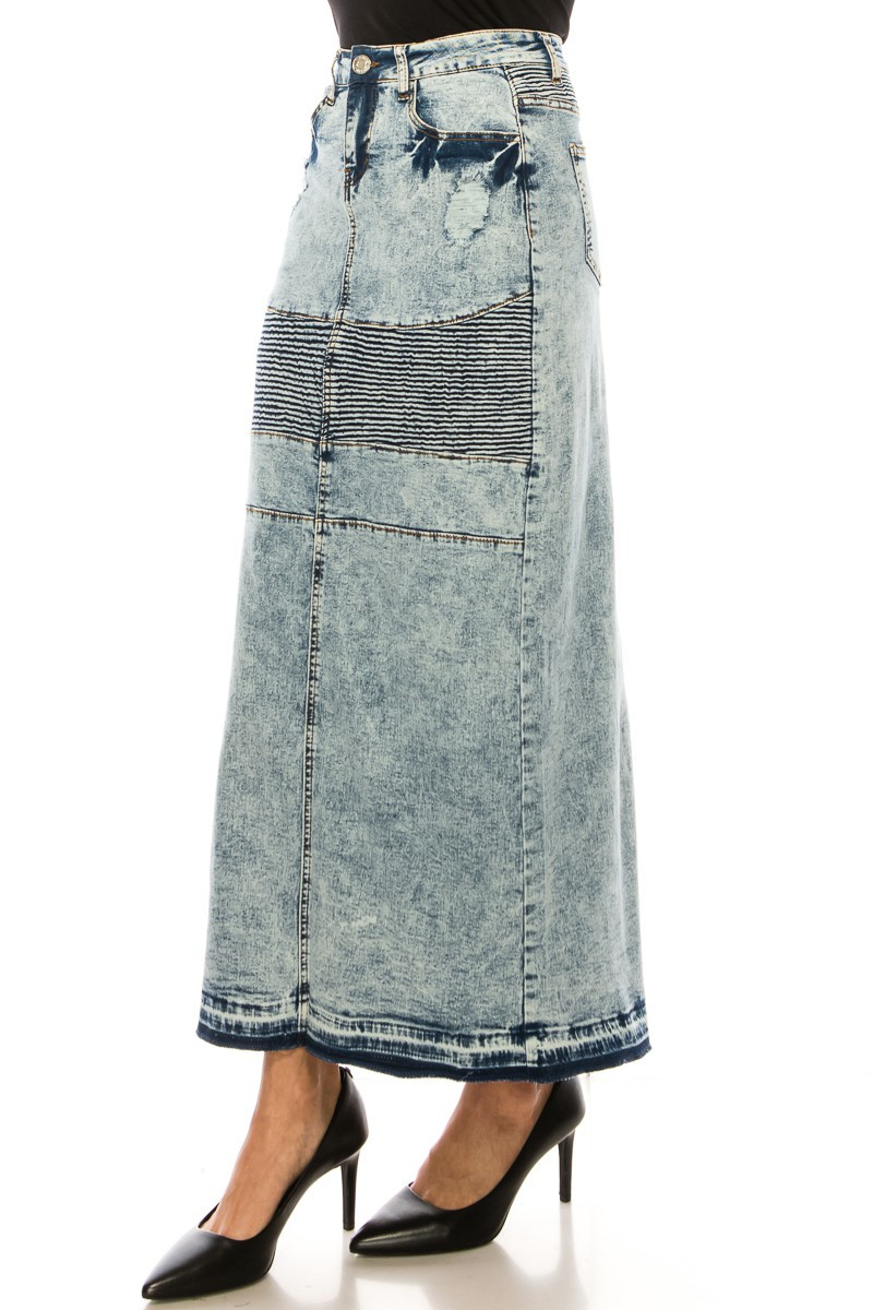 Denim Long Skirt