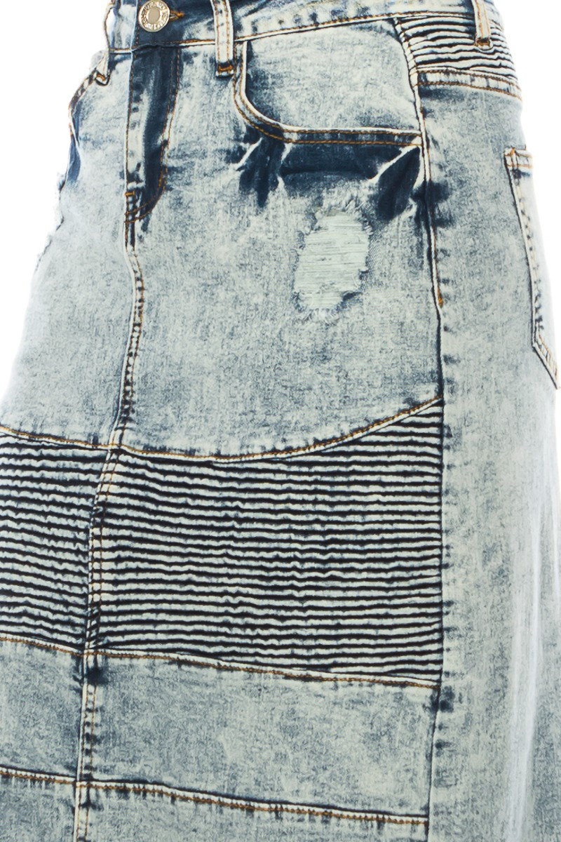 Denim Long Skirt