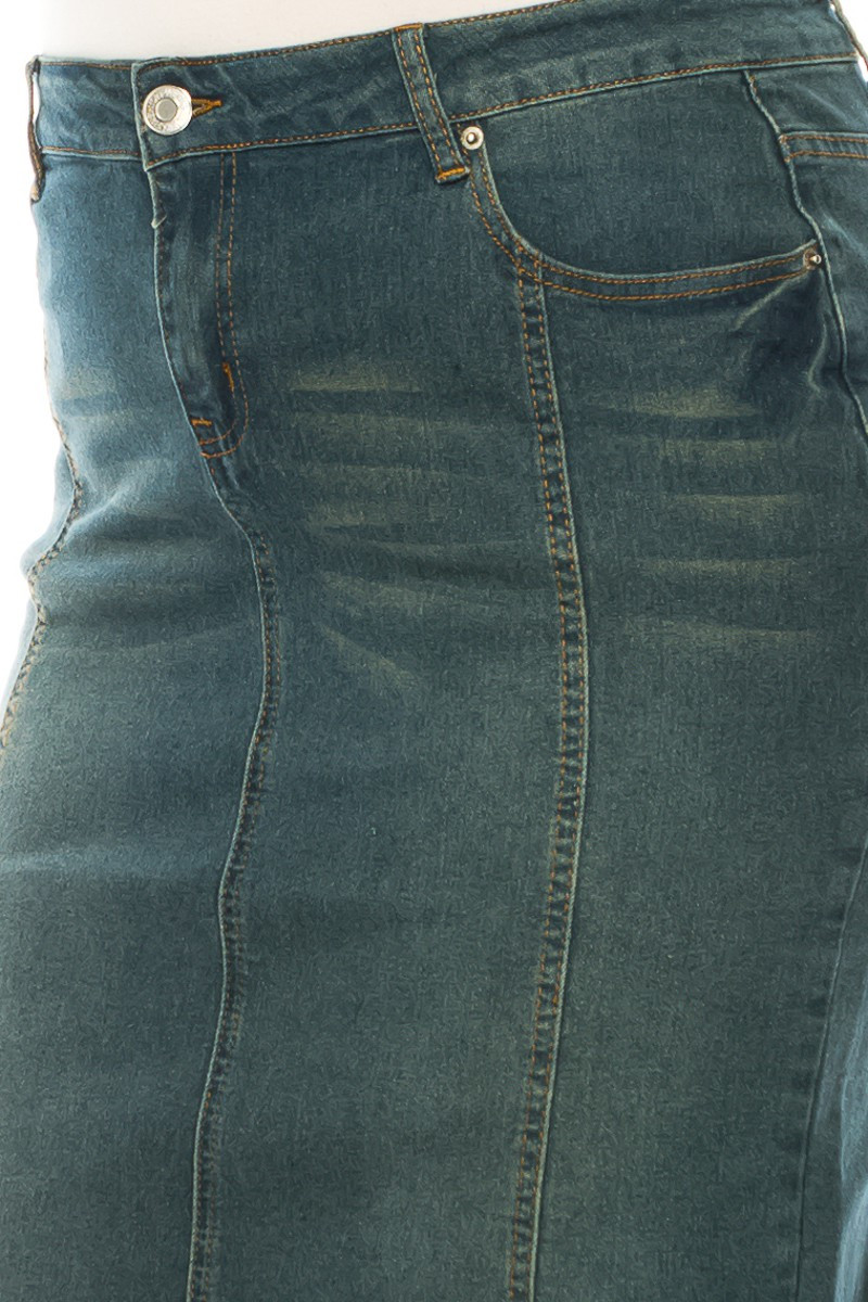 Denim Skirt Plus Size