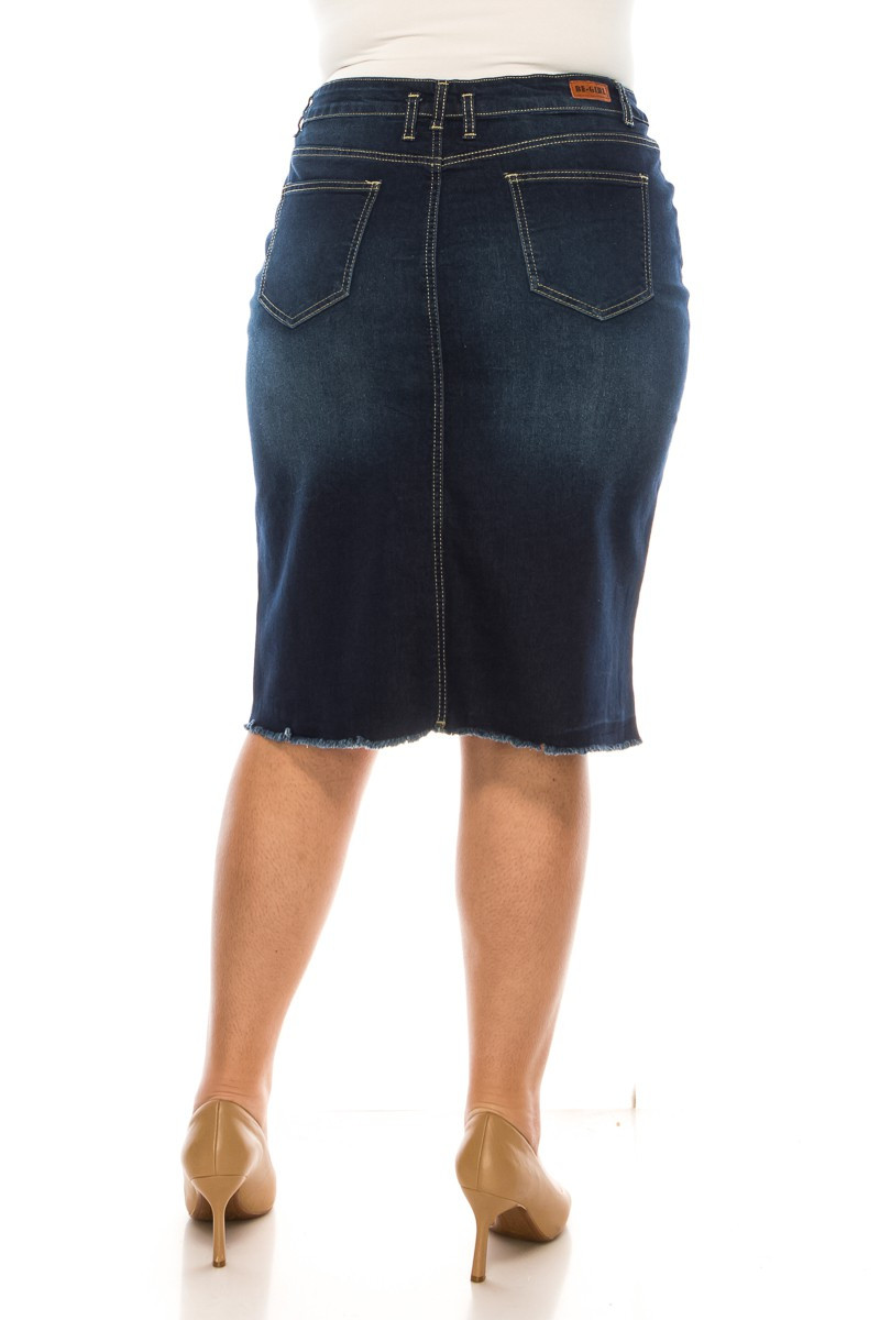 Denim Skirt Plus Size