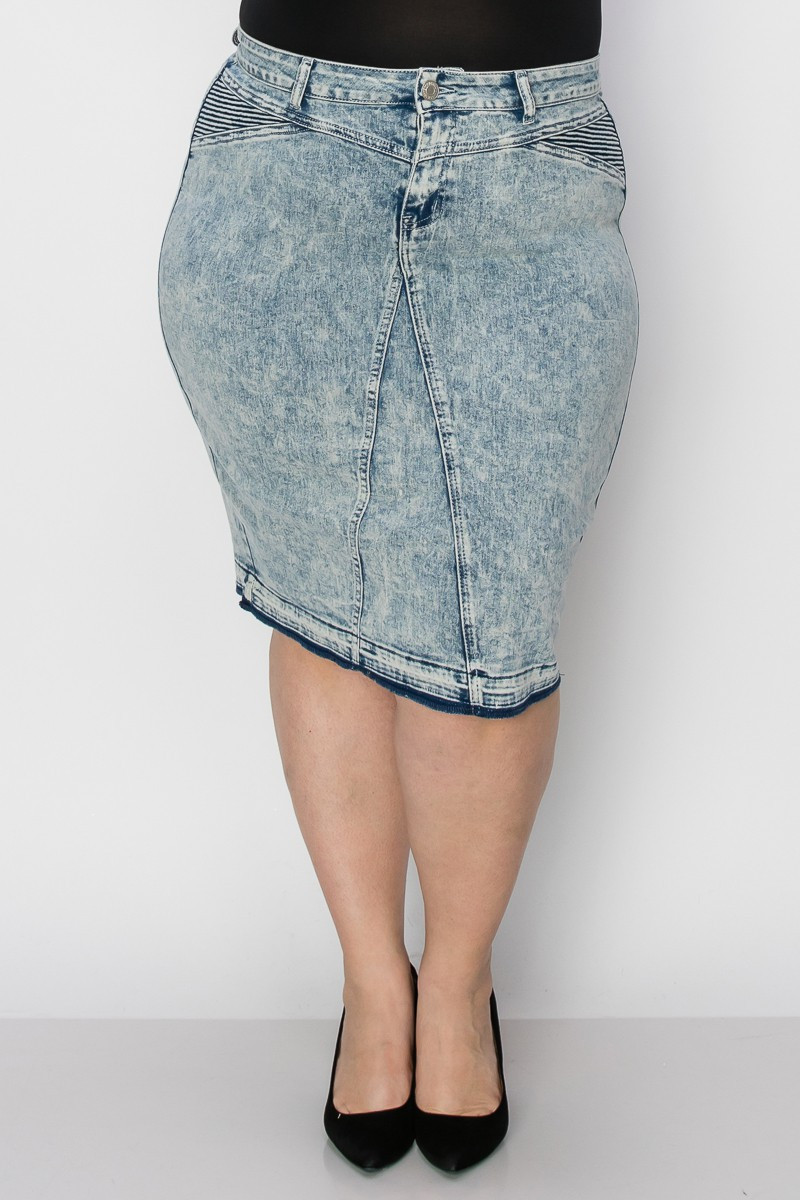 Denim Skirt Plus Size