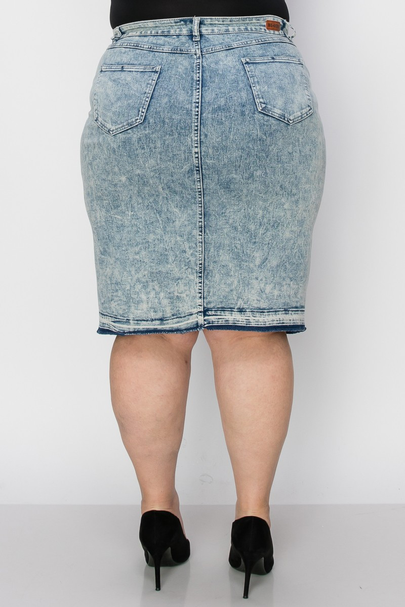 Denim Skirt Plus Size