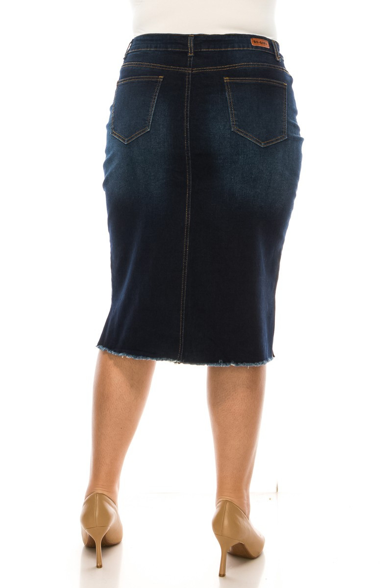 Denim Skirt Plus Size