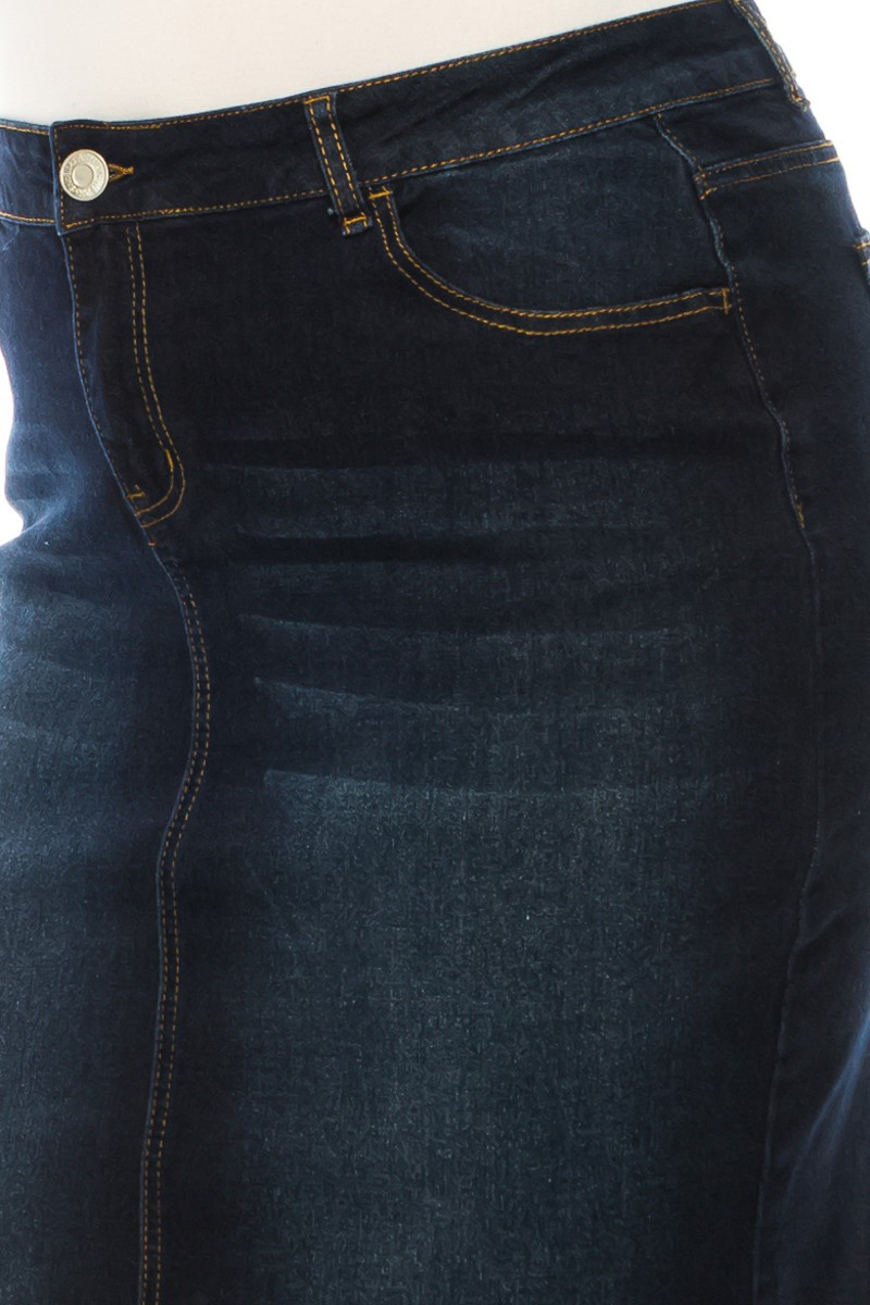 Denim Skirt Plus Size