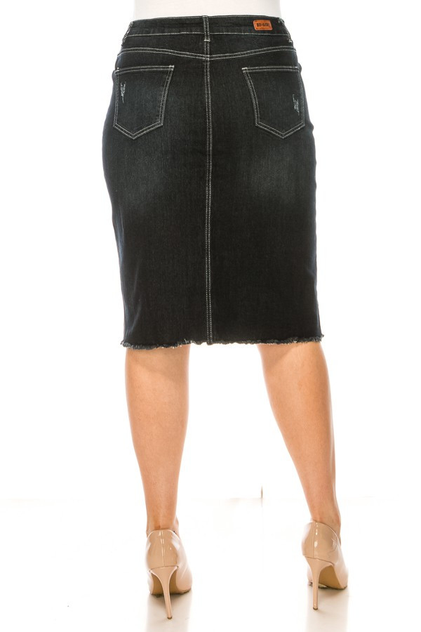 Denim Skirt Plus Size