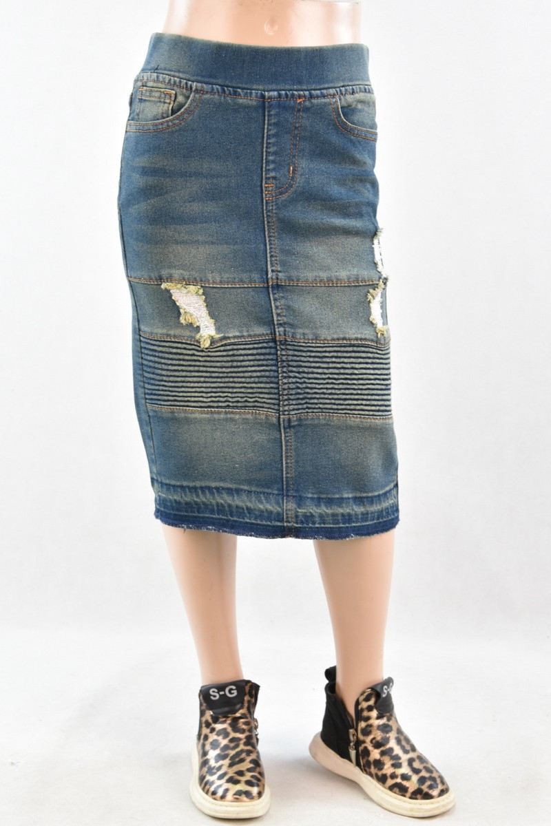 Girls Denim Skirt