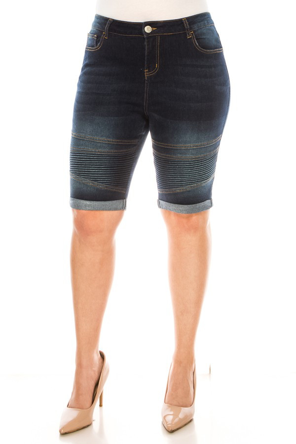 Denim Shorts Plus Size
