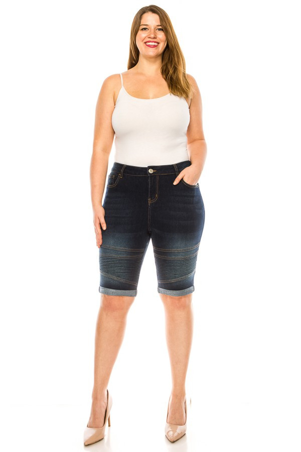 Denim Shorts Plus Size