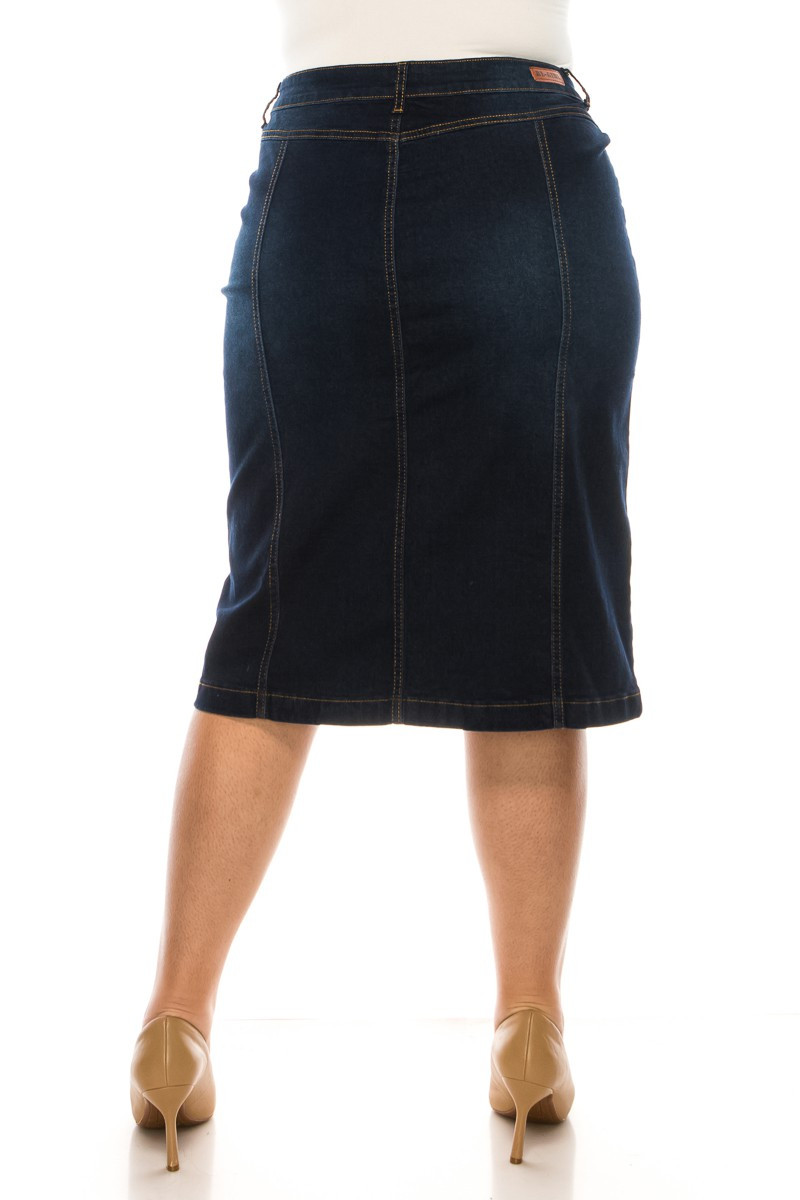 Denim Skirt Plus Size