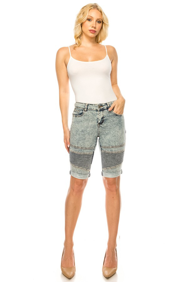 Denim Bermuda Shorts