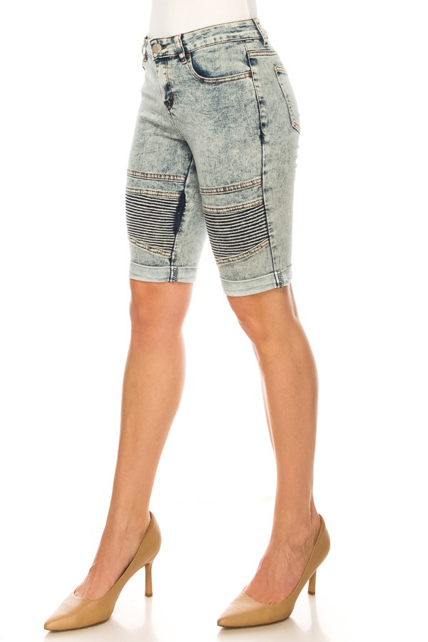 Denim Bermuda Shorts
