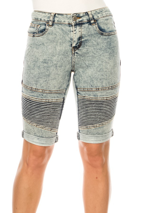 Denim Bermuda Shorts