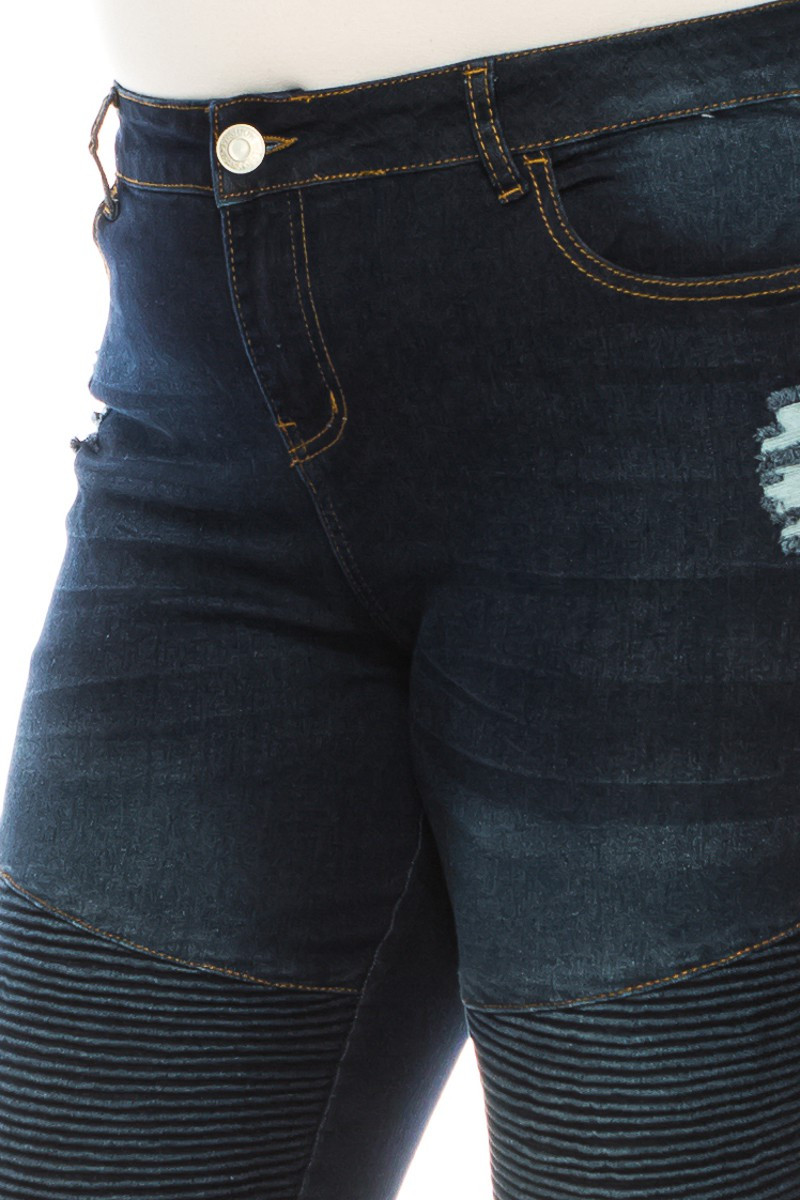 Denim Capri Plus Size