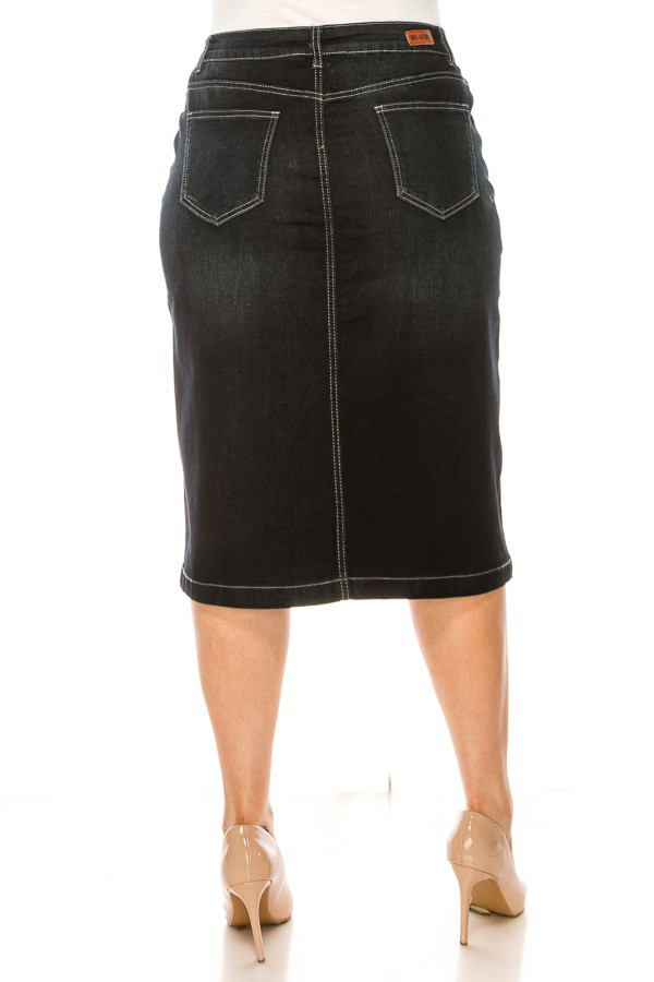 Denim Skirt Plus Size