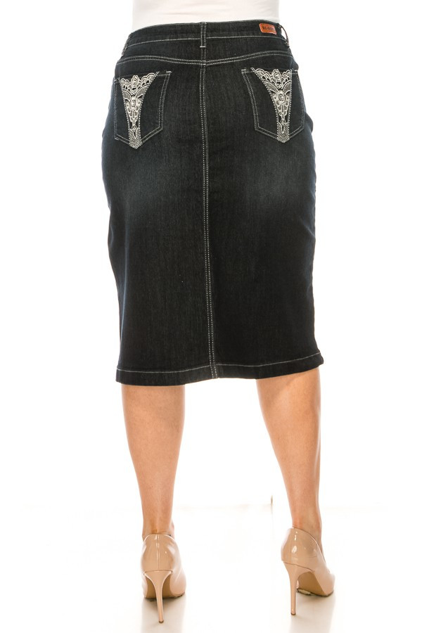 Denim Skirt Plus Size