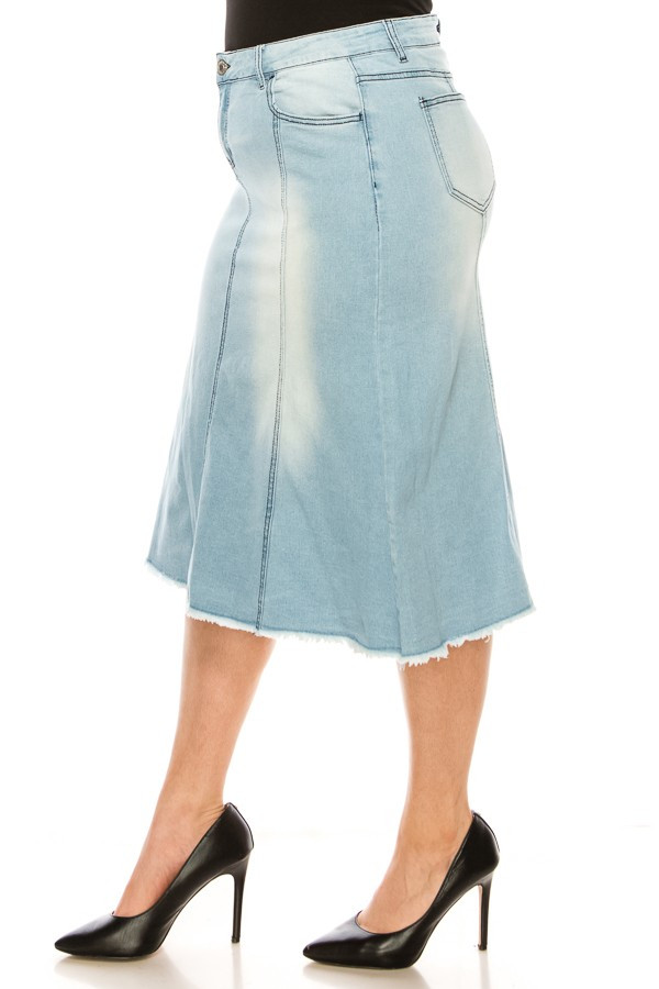 Denim Skirt Plus Size