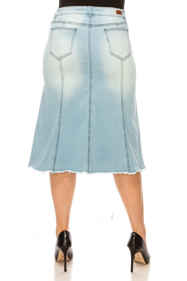 Denim Skirt Plus Size