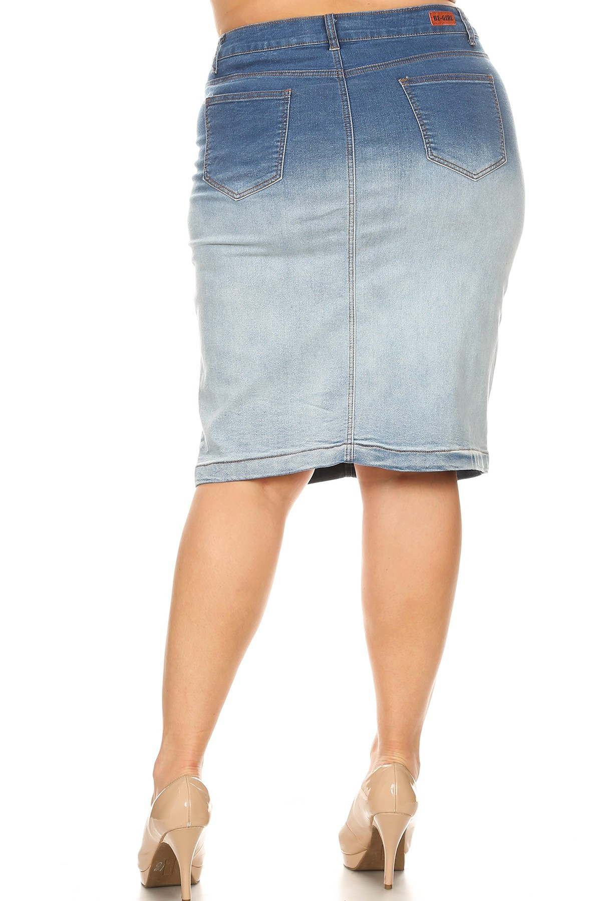 Denim Skirt Plus Size
