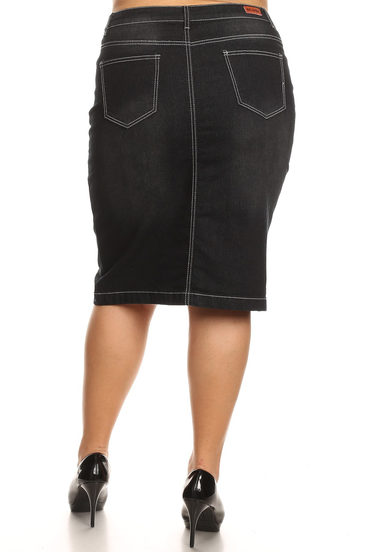 Denim Skirt Plus Size
