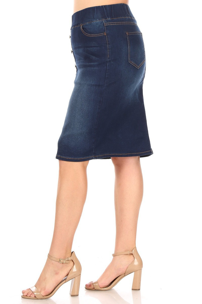 Denim Skirt Plus Size