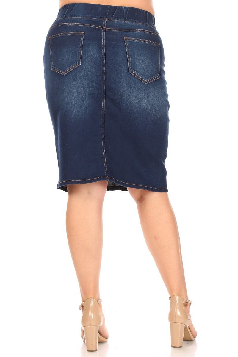 Denim Skirt Plus Size