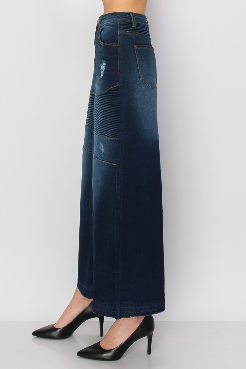 Denim Long Skirt