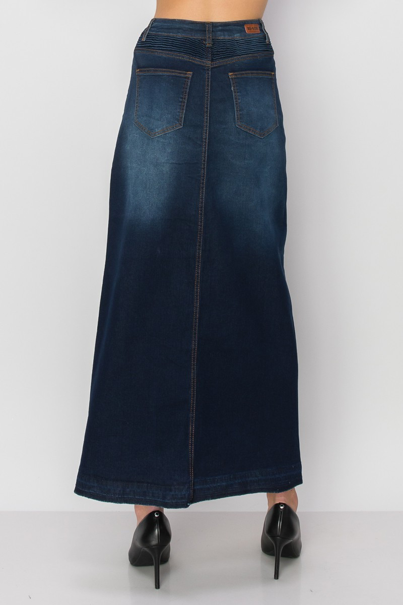 Denim Long Skirt