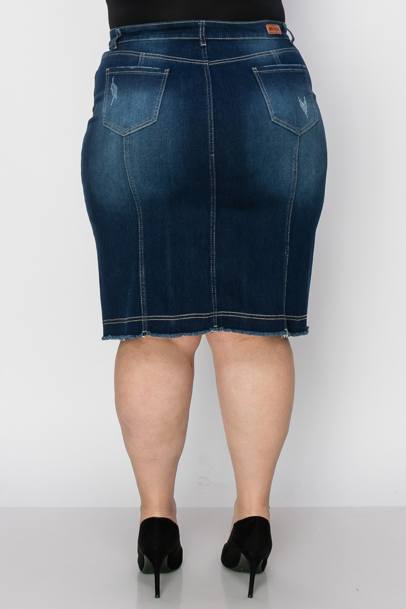 Denim Skirt Plus Size