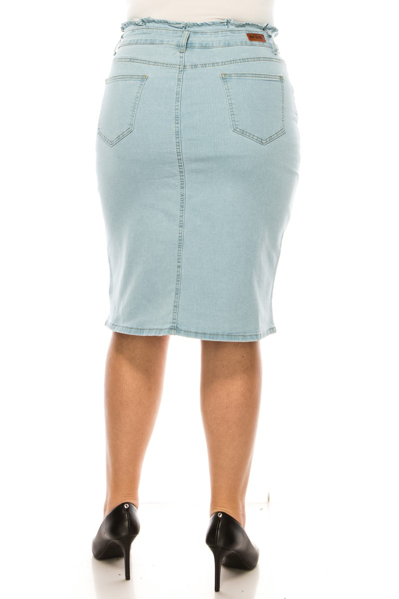 Denim Skirt Plus Size