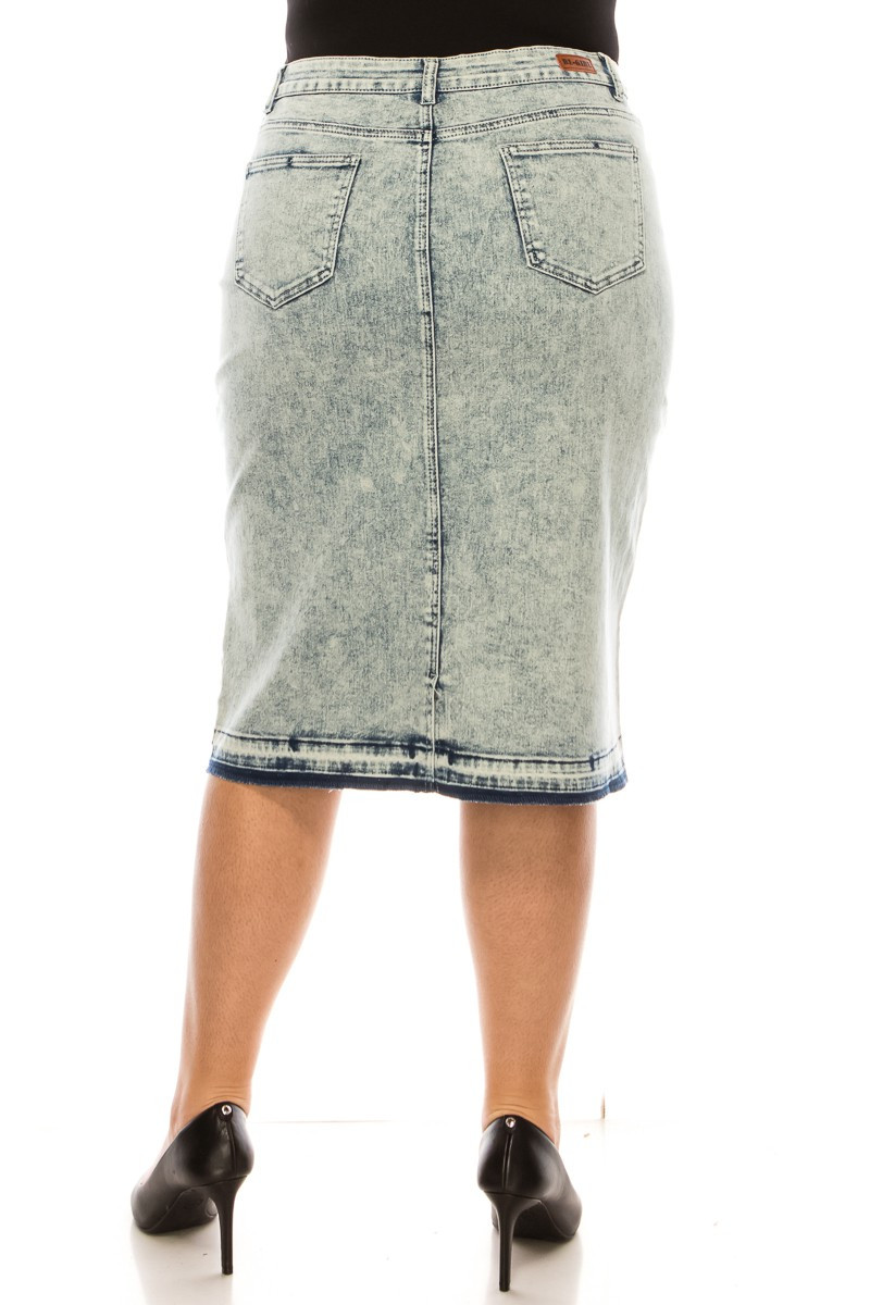 Denim Skirt Plus Size