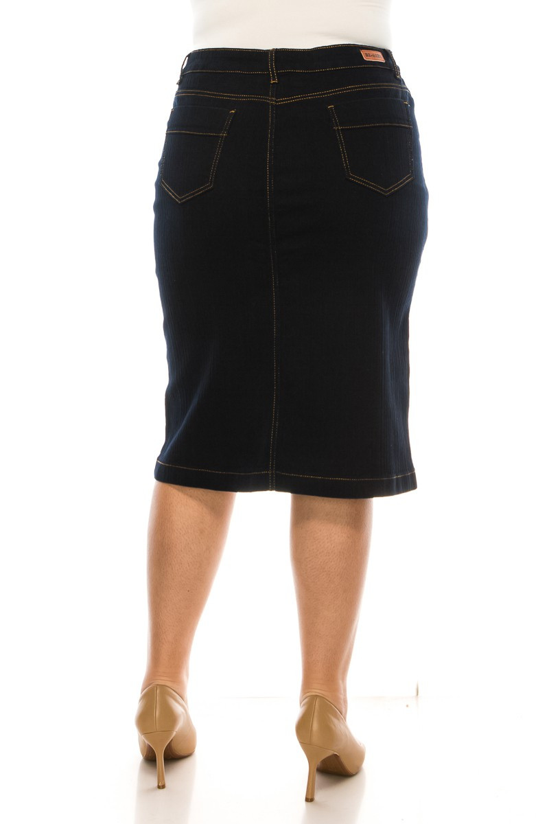 Denim Skirt Plus Size