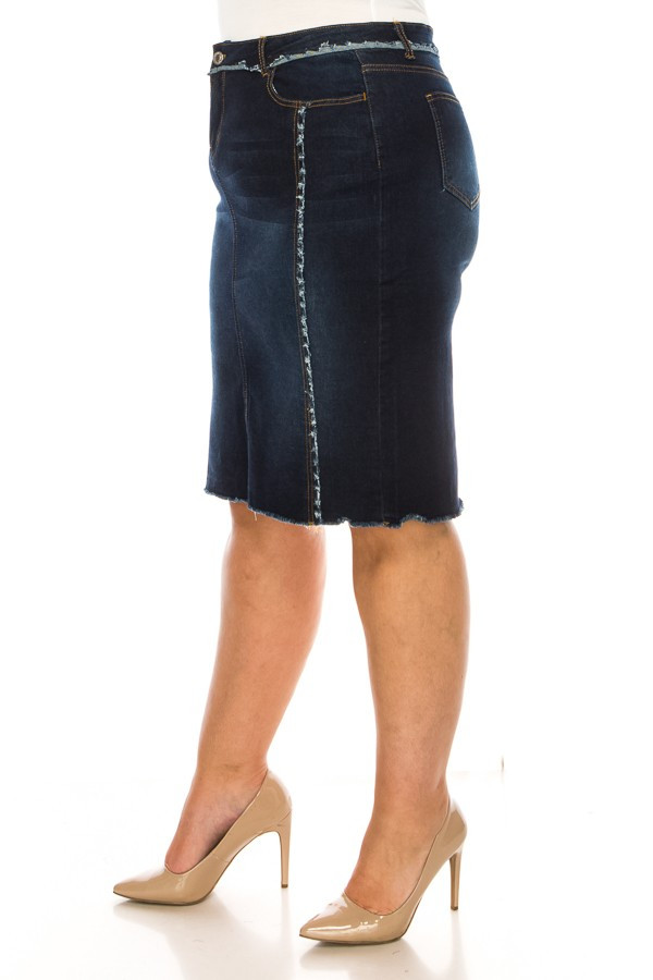 Denim Skirt Plus Size