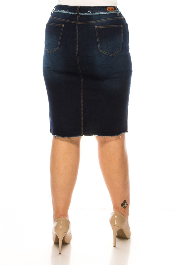 Denim Skirt Plus Size
