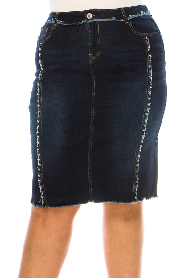 Denim Skirt Plus Size