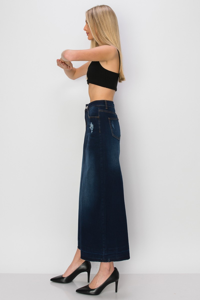 Denim Long Skirt