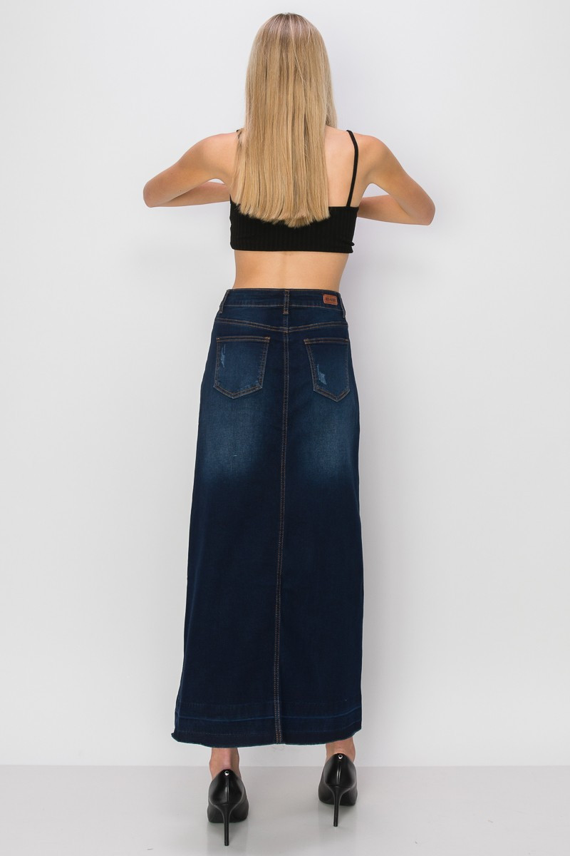 Denim Long Skirt